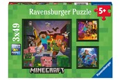 Puzzels - Ravensburger Minecraft Biomes 3x49p - 10105621
