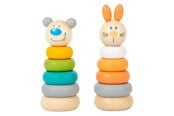 Speelgoed voor baby's - Small Foot - Wooden Stacking Tower Animal Pastel - 11714