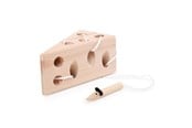 Speelgoed voor baby's - Small Foot - Cheese and Mouse Wooden Threading Gam - 11053