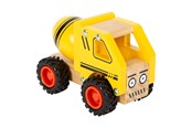 Speelgoedauto - Small Foot - Wooden Cement Truck Yellow - 12286