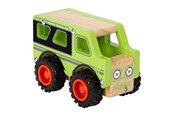 Speelgoedauto - Small Foot - Wooden Off-Road Jeep Green - 12288