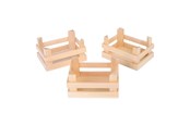 Doen-alsof spelen - Small Foot - Wooden Crates Small 10x8x5.5cm set of 3 - 1808