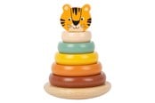 Speelgoed voor baby's - Small Foot - Wooden Stacking Tower Safari Tiger 7 - 11706