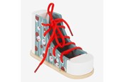 Speelgoed voor baby's - Small Foot - Wooden Lacing Shoe with Lace - 11887