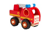 Speelgoedauto - Small Foot - Wooden Fire Truck with Ladder - 11075