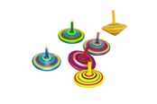Doen-alsof spelen - Small Foot - Wooden Spinning Top with Stripes 6pc - 1730