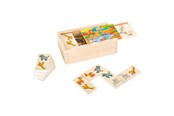 Bordspellen, Kaartspellen & Dobbelspellen - Small Foot - Wooden Domino Game Safari - 10963