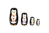 Creatief spelen - Small Foot - Wooden Matryoshka Dolls Penguin Family - 10619