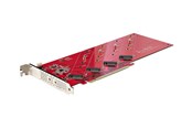Harde schijf accessoires - StarTech.com Quad M.2 PCIe Adapter Card x16 Quad NVMe or AHCI M.2 SSD to PCI Express 4.0 Up to 7.8GBps - QUAD-M2-PCIE-CARD-B