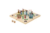 Bordspellen, Kaartspellen & Dobbelspellen - Small Foot - Wooden Ludo Game Farm Animals - 6257