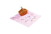 Doen-alsof spelen - Small Foot Wooden Picnic Basket with Tableware Romantic 30 pcs. - 5300