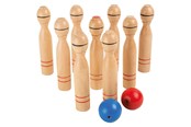 Buiten spelen - Small Foot - Wooden Bowling Game 11 pcs. - 1052
