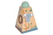 Speelgoed voor baby's - Small Foot - Stacking tower Safari 6 pcs. - 12320