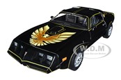 Modelauto - Greenlight 1979 Pontiac Firebird TA Trans Am Black with Hood Phoenix Rocky II 1979 Movie 1:24 Scale Diecast Model Car - 0810087063641
