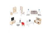 Dolls & Accessories - Small Foot - Wooden Dollhouse Furniture Complete S - 11414