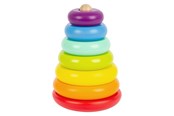 Speelgoed voor baby's - Small Foot - Wooden Stacking Tower Rainbow 7dlg. - 11775