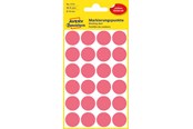 Papier, fotopapier en etiketten - Avery Colour coding dots permanent neon red - 3172