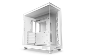 Case - NZXT H6 Flow Compact Dual Chamber - Matte White - Case - Miditower - Wit - CC-H61FW-01