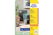 Papier, fotopapier en etiketten - Avery Oval label permanent 63.5x42.3mm all printers - 6242-10