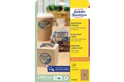 Papier, fotopapier en etiketten - Avery Brown kraft rectangular Product Labels (recycle) - L7109-25