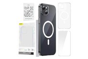 Mobiel - Covers & Cases - Baseus Magnetic Crystal Clear for iPhone 13 (transparent) with all-tempered-glass screen protector and cleaning kit - ARSJ010602