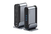USB hub - Baseus UnionJoy USB-C Docking Station 2xHDMI4K@60Hz 1xDP4K@60Hz 3xUSB-A3.0 2xUSB-C3.0 2xUSB-A2.0 1xRJ45 PD PC 1xSD+TF 1x3.5mm minijack - Grey USB hub - 17 - USB 3.0 - Grijs - B00532304811-00