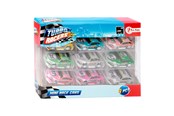 Speelgoedauto - Toi-Toys Turbo Racers Mini Rally Pull Back Cars 9pcs. - 27532A
