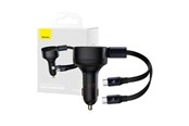 Mobiel - Adapters & Opladers - Baseus Car Charger Enjoyment with cable USB-C 33W (Black) - C00035500111-00