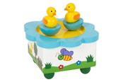 Houten speelgoed - Small Foot - Wooden Music Box Duck - 7489