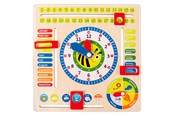 Houten speelgoed - Small Foot - Wooden Calendar Clock Seasons AT (Ger - 4765