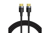 Beelscherm- en tv-kabel - Baseus Cafule 4KHDMI Male To 4KHDMI Male Adapter Cable 3m Black - CADKLF-G01