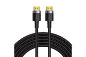 Beelscherm- en tv-kabel - Baseus Cafule 4KHDMI Male To 4KHDMI Male Adapter Cable 5m Black - CADKLF-H01