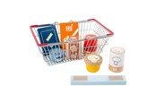 Doen-alsof spelen - Small Foot - Wooden Play Food in Shopping Basket - 11443