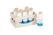 Doen-alsof spelen - Small Foot - Wooden Crate with Milk Bottles 12 pc - 12354