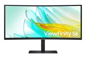 Scherm - 34" Samsung ViewFinity S6 - 3440x1440 (UWQHD) - 100Hz - VA - 90W USB-C - Curved - LS34C652UAUXEN