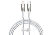 USB-kabel - Baseus USB-C cable for Lightning Glimmer Series 20W 1m (White) - CADH000002