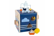 Speelgoed voor baby's - Small Foot - Wooden Activity Cube Ocean - 12312