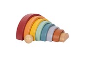 Leren en educatie - Small Foot Wooden Rainbow Building Arches with Ball - 12318