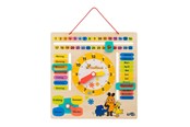 Leren en educatie - Small Foot - Wooden Learning Board Watch Clock Mouse - German language - 10496