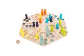 Bordspellen, Kaartspellen & Dobbelspellen - Small Foot - Wooden Ludo Game - 6 Players - 1800