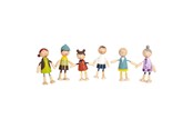 Speelgoedpop - Small Foot - Wooden Dollhouse Family Bendable 6pcs - 11804
