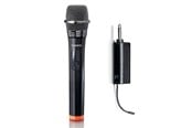 Microfoon - Lenco MCW-011BK - Wireless microphone with 6.3 mm battery powered receiver - MCW-011BK