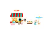 Houten speelgoed - Small Foot - Wooden Take-along Play Shop Poppenhuis 15dlg. - 11393