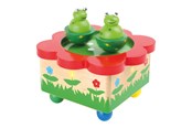 Houten speelgoed - Small Foot - Wooden Music Box Frog - 7541