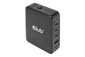 Mobiel - Adapters & Opladers - Club 3D CAC-1917 power adapter - GaN technology - USB 3 x USB-C - 140 Watt - CAC-1917