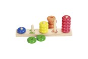 Speelgoed voor baby's - Goki Wooden Stacking Puzzle color - 58941