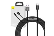 USB-kabel - Baseus Superior Series Cable USB to USB-C 66W 2m (black) - CATYS-A01
