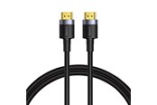 Beelscherm- en tv-kabel - Baseus Cafule 4KHDMI Male To 4KHDMI Male Adapter Cable 2m Black - CADKLF-F01