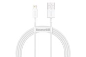 USB-kabel - Baseus Superior Series Cable USB to Lightning 2.4A 1.5m (white) - CALYS-B02