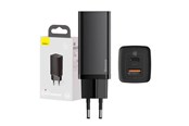 Mobiel - Adapters & Opladers - Baseus Quick Travel Charger  GaN2 Lite USB+C 65W EU (black) - CCGAN2L-B01